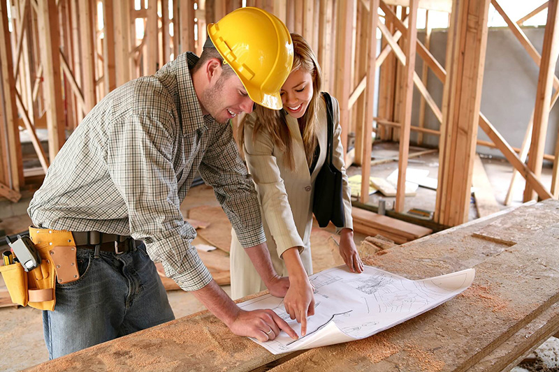 Owner talking builder Owner talking builder